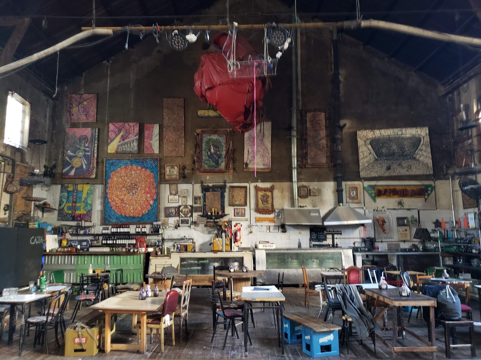 La Catedral Club tango milonga warehouse interior in Almagro Buenos Aires