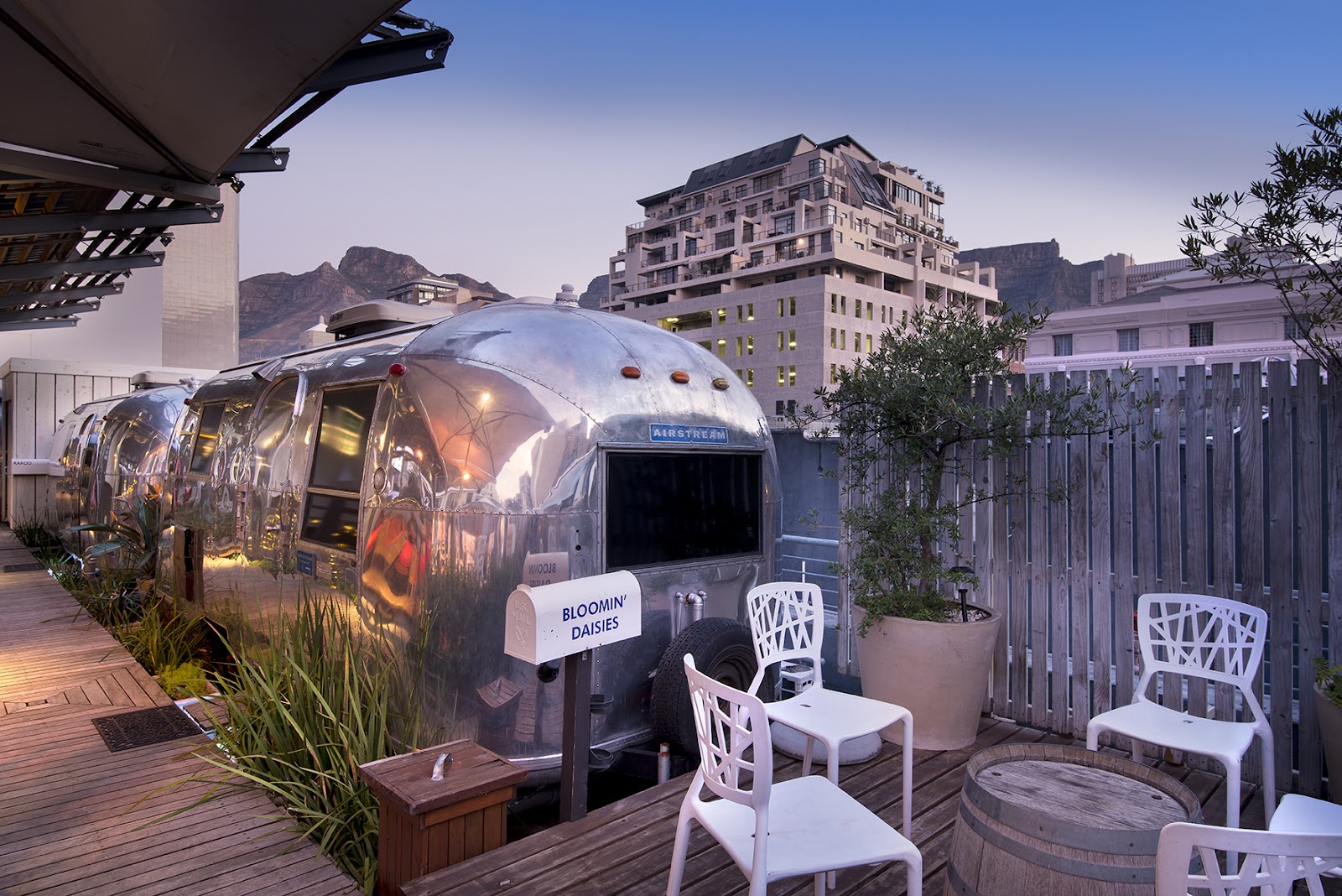 Sky Bar rooftop deck at The Grand Daddy Hotel on Long Street Cape Town
