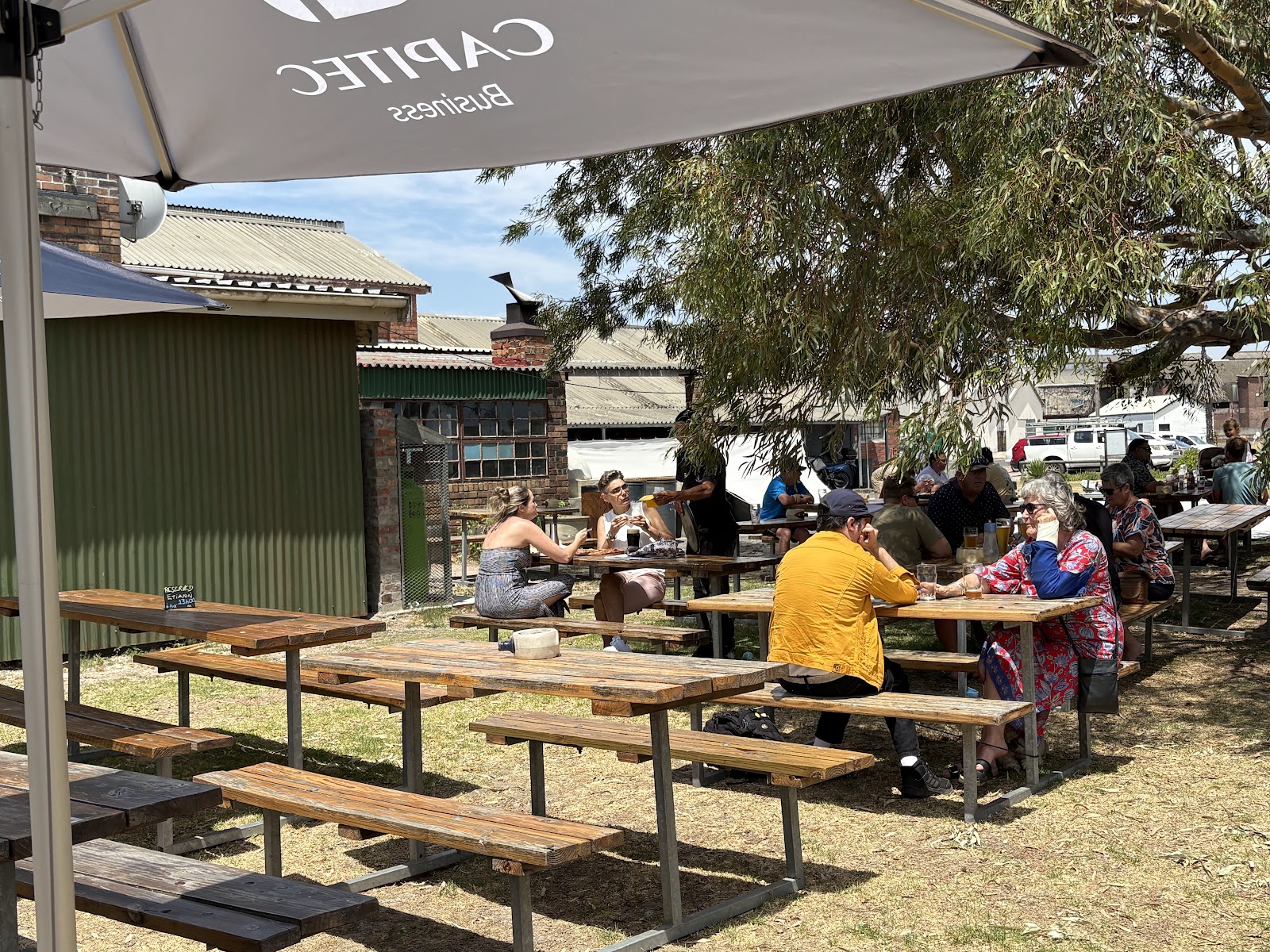 Craft beer taps and glasses at Triggerfish Brewing in Somerset West Cape Town