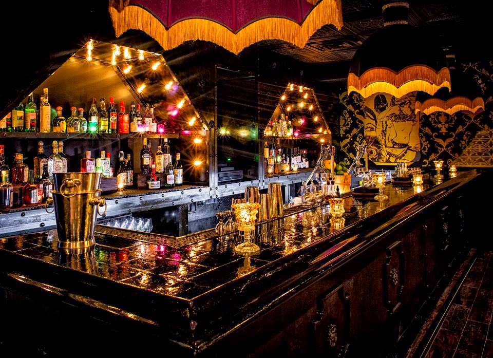 Bordel cabaret cocktail bar interior in Wicker Park Chicago