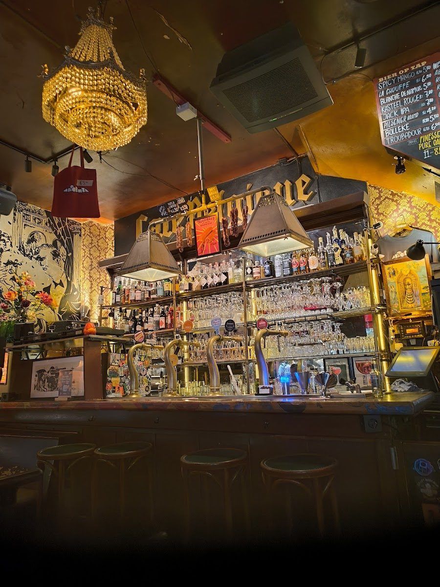 Cafe Belgique cocktail at the bar