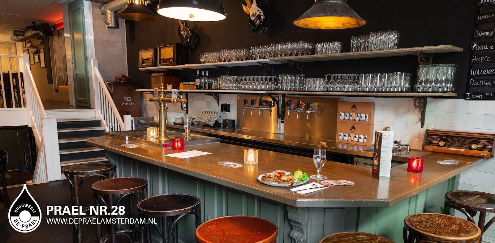 Brouwerij De Prael Amsterdam bar interior