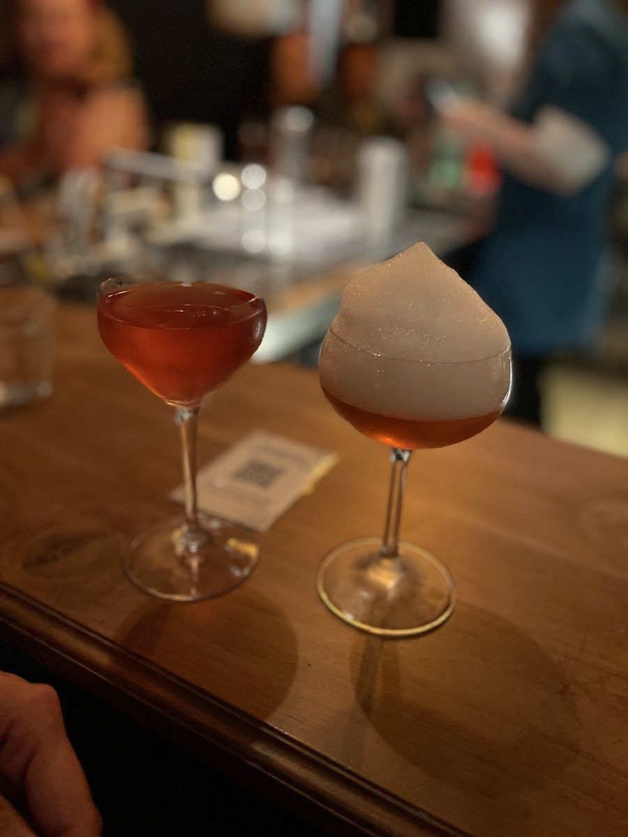 Rosalia's Menagerie cocktail at the bar