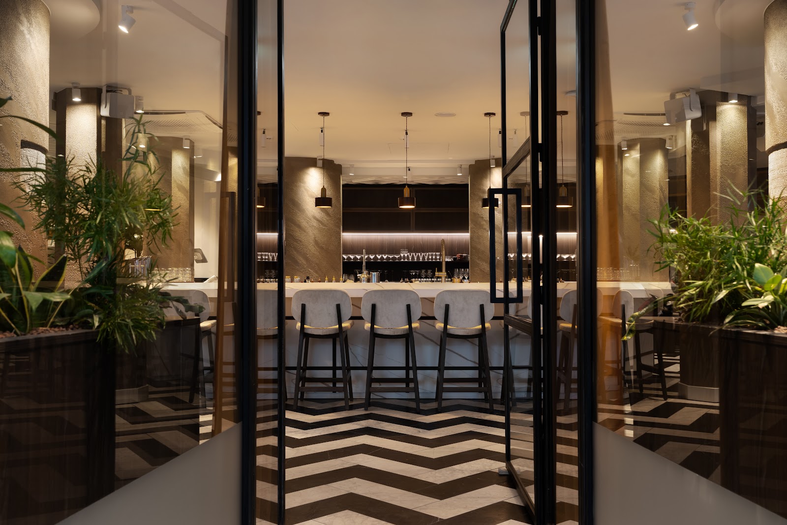 Bar interior detail
