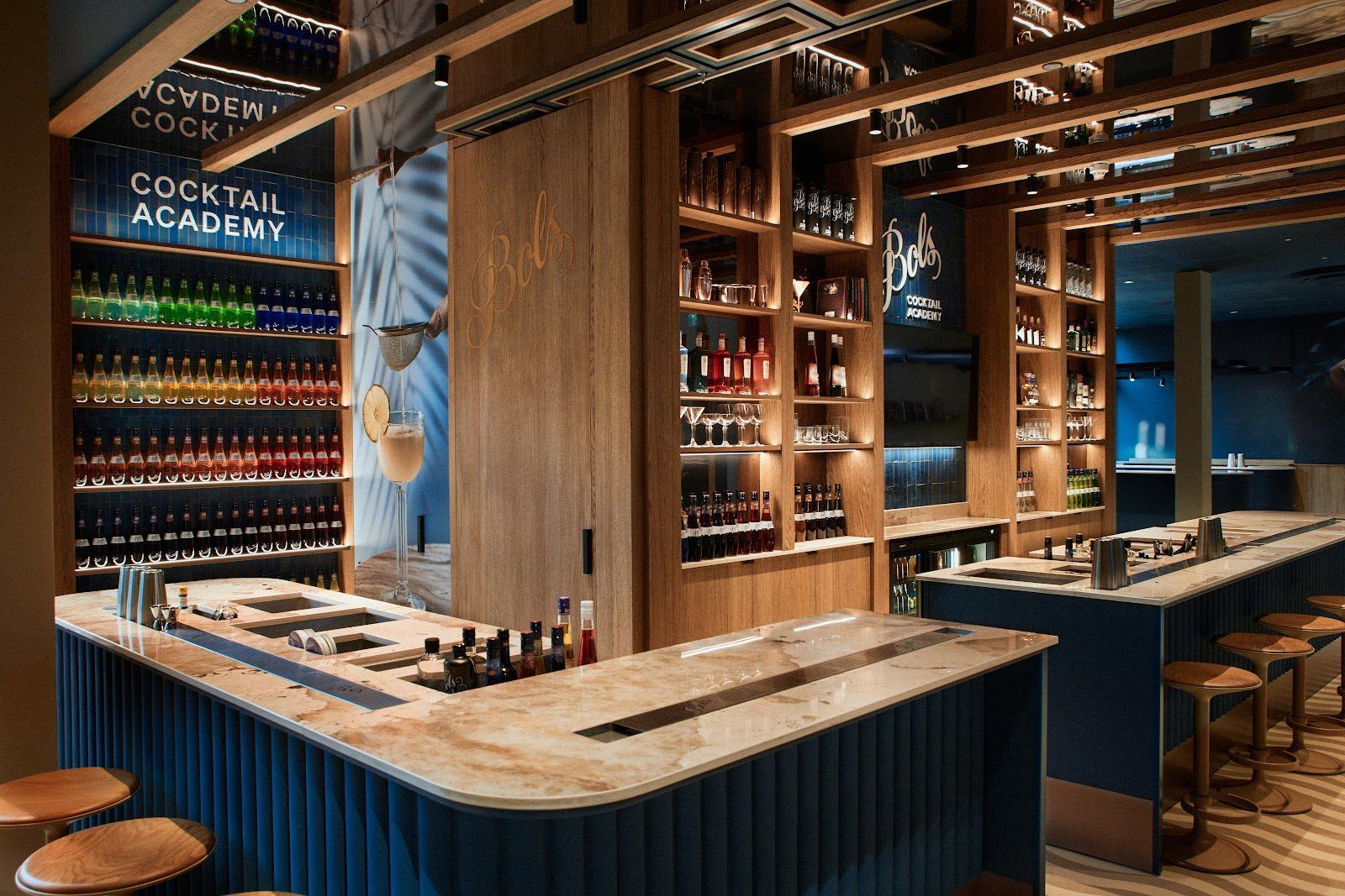 House of Bols Bartending Academy Amsterdam bar interior