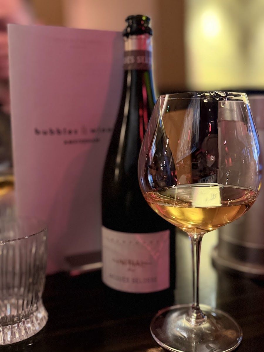 Bubbles & Wines cocktail at the bar