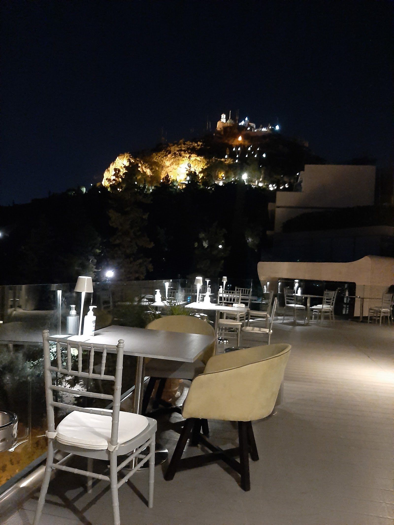Roof Garden at St George Lycabettus Athens bar interior