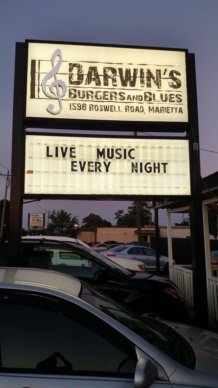 Darwin's Burgers & Blues Atlanta interior