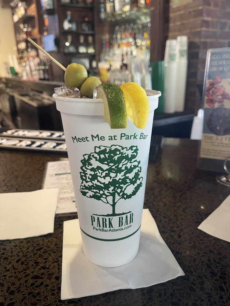 Park Bar Atlanta cocktail at the bar