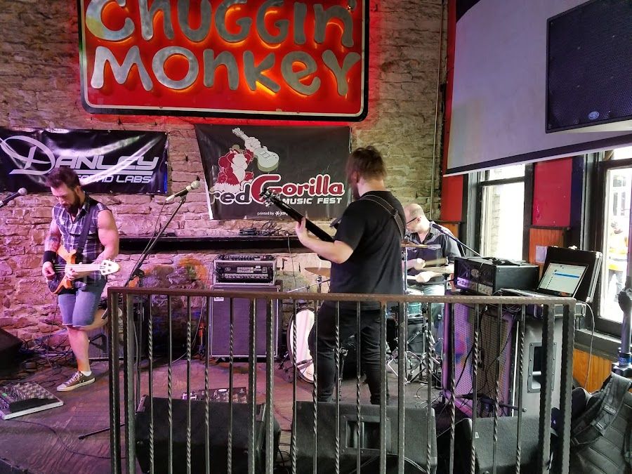 The Chuggin' Monkey cocktail at the bar