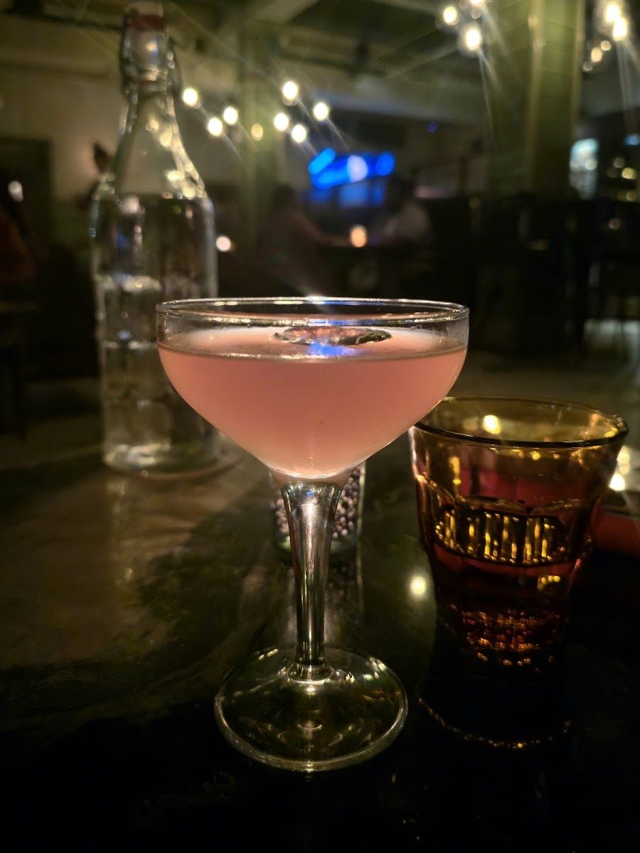 Eberly cocktail at the bar