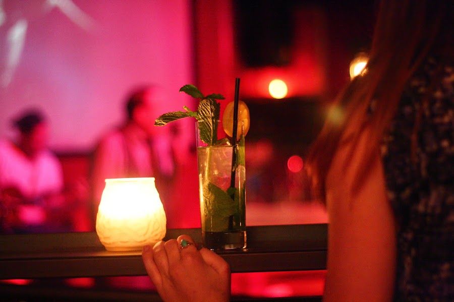 Firehouse Lounge cocktail at the bar