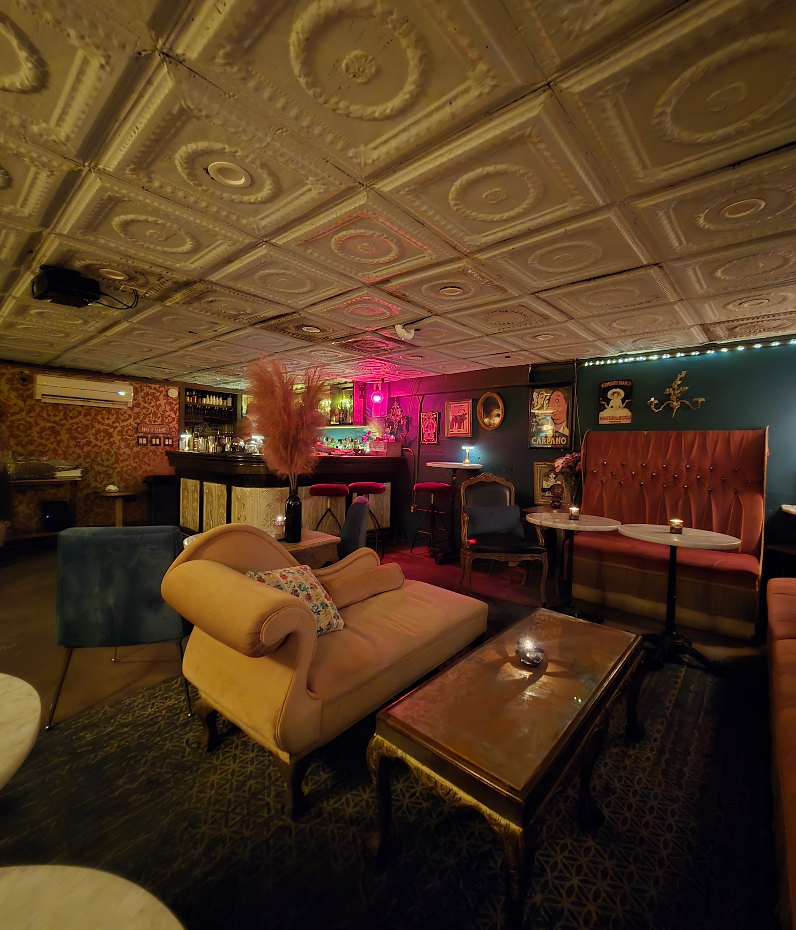 Bar room in low light