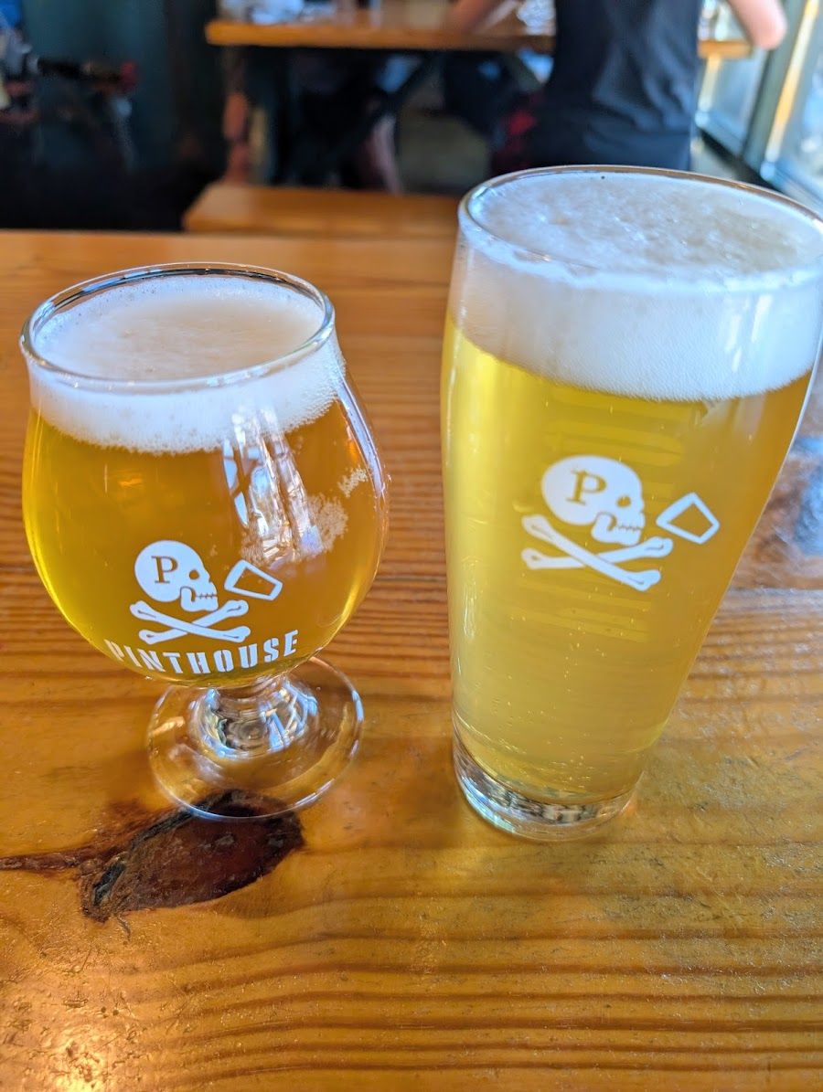 Pinthouse Pizza Brewing cocktail at the bar