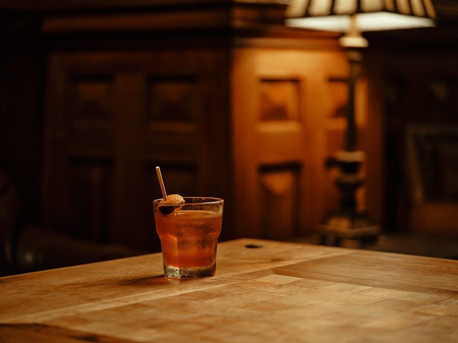 The Driskill Bar cocktail at the bar