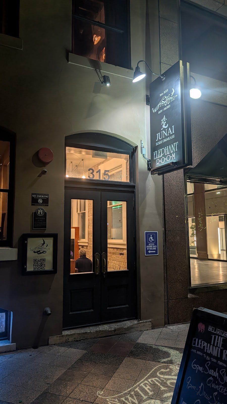 The Elephant Room bar service