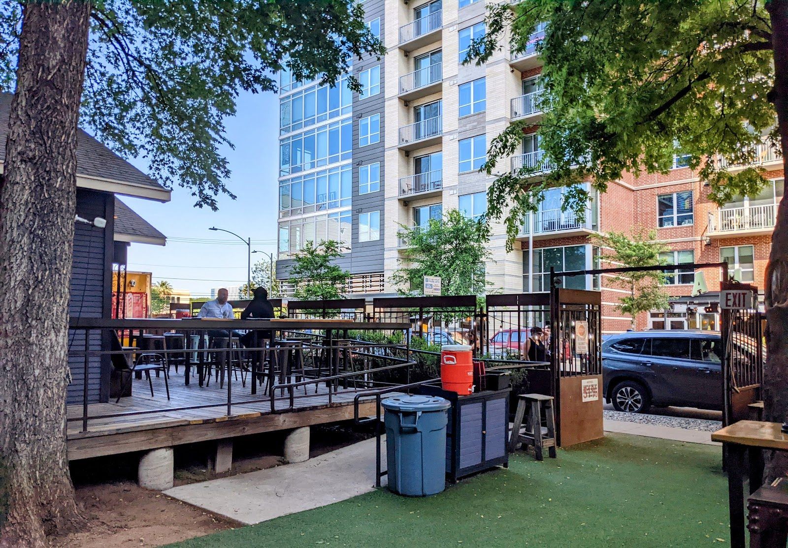 The Rooftop on Rainey Austin bar interior