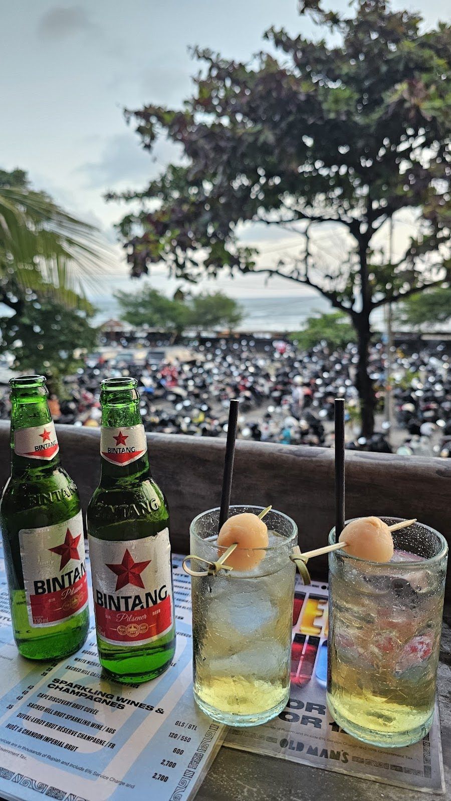 Old Man's Bali cocktail at the bar