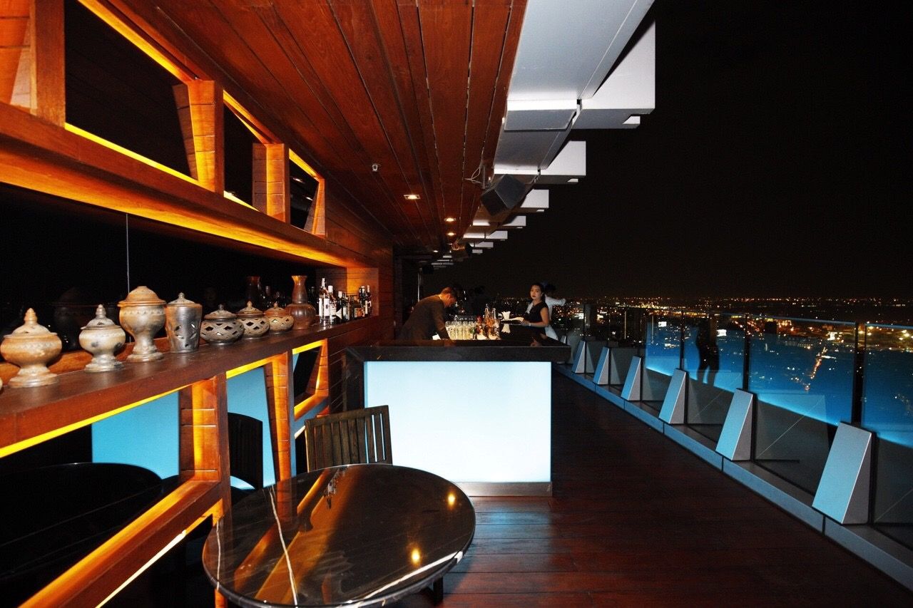 Octave Rooftop Lounge Bangkok bar interior