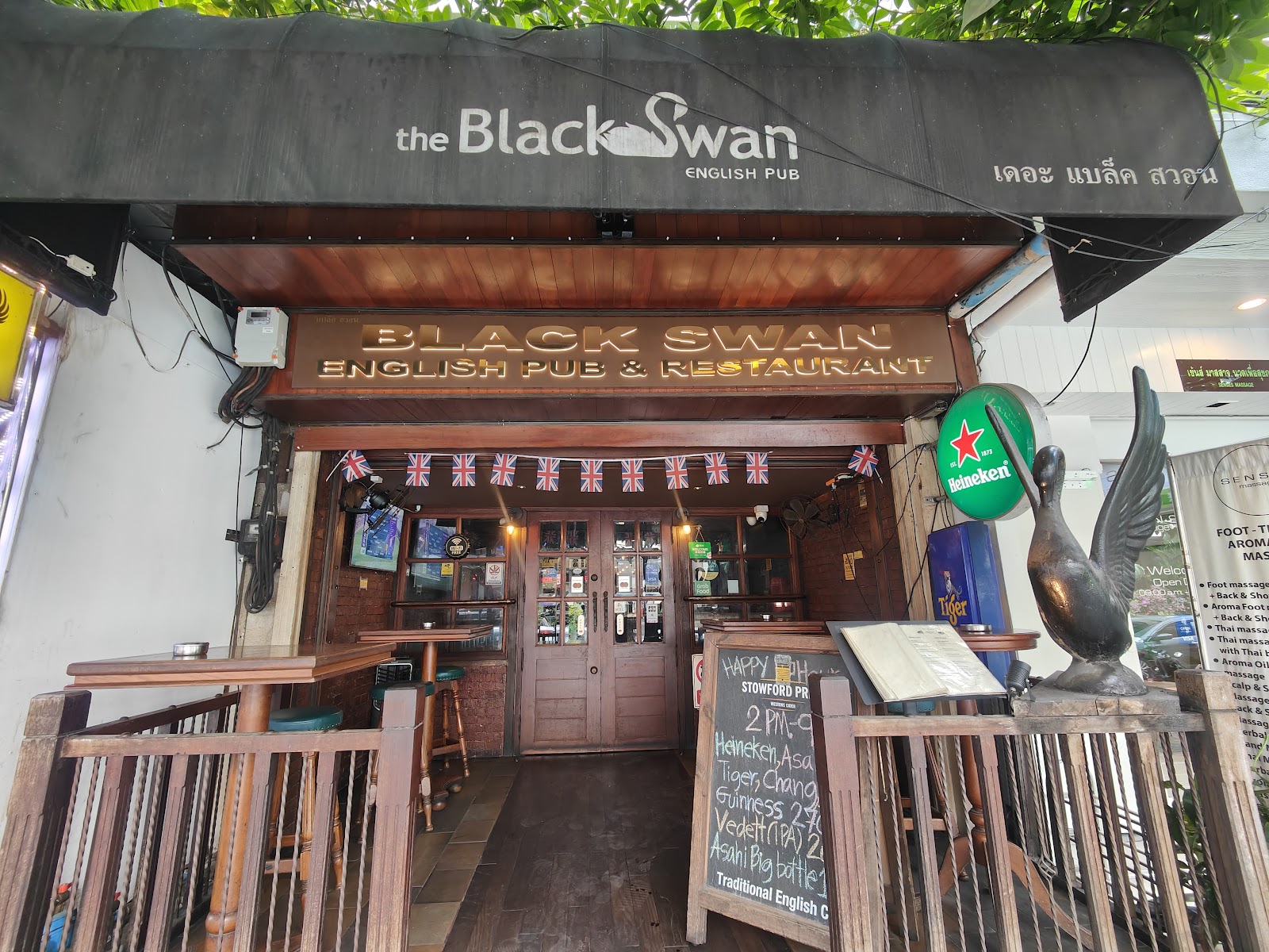 The Black Swan Bangkok bar interior