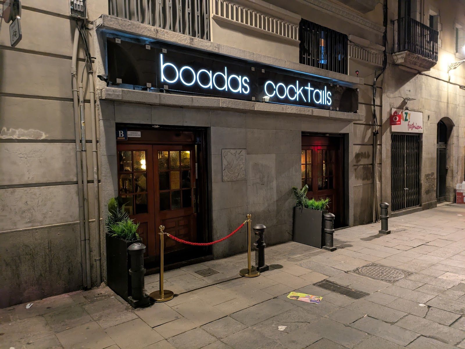 Boadas cocktail bar interior, Barcelona Gothic Quarter