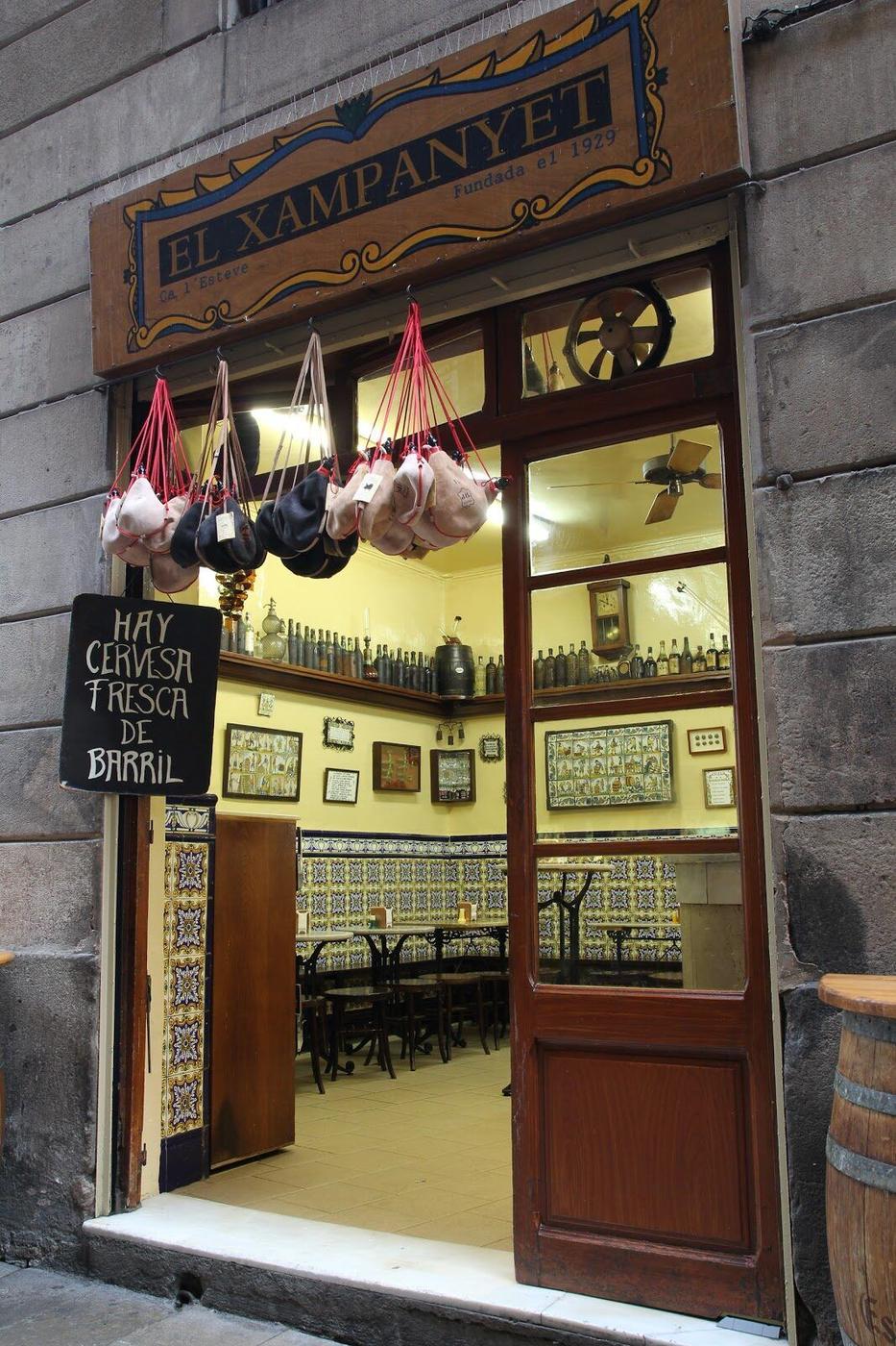 El Xampanyet historic cava bar interior El Born Barcelona