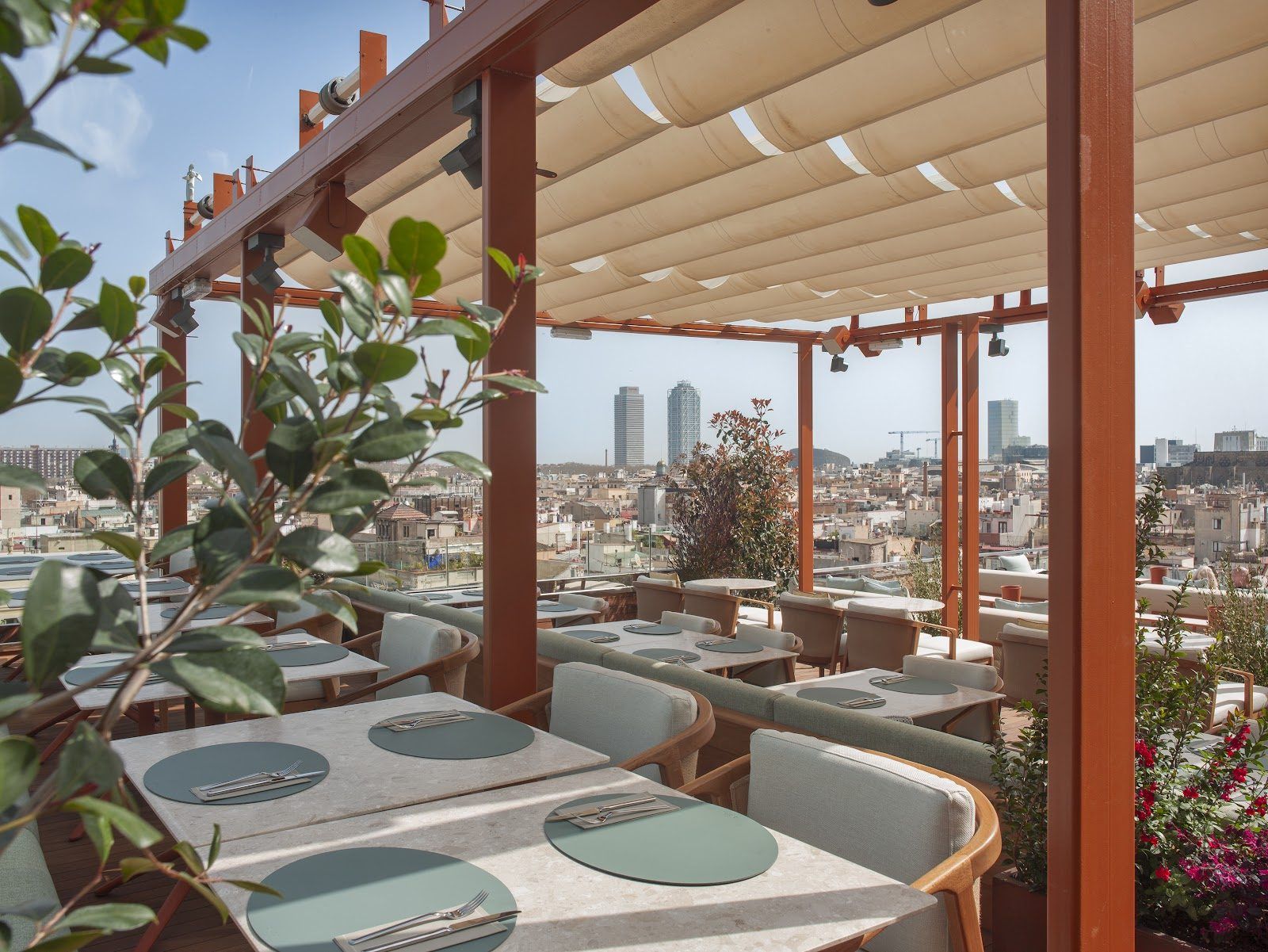 Sky Bar at Grand Hotel Central Barcelona bar interior