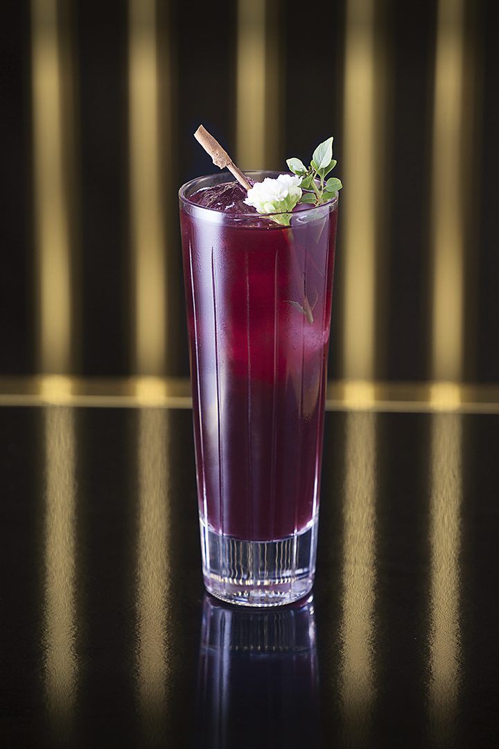 Solange Cocktails & Luxury Spirits cocktail at the bar