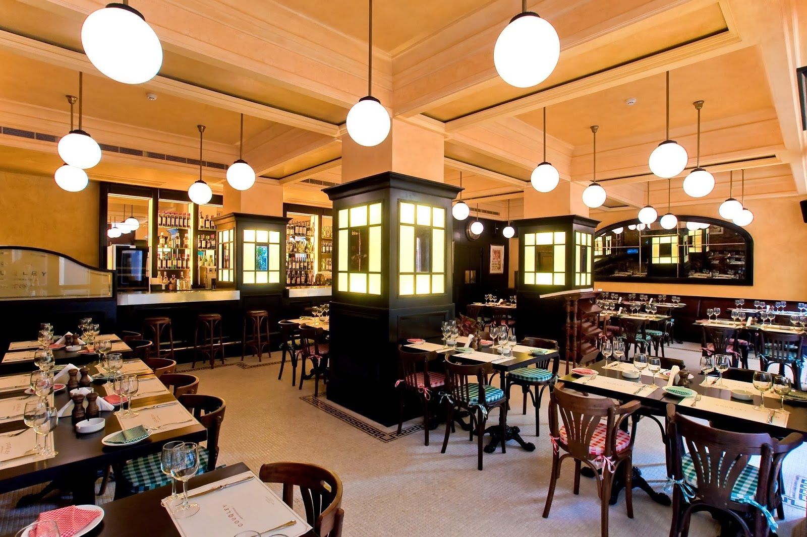 Couqley French Bistro Bar Beirut bar interior