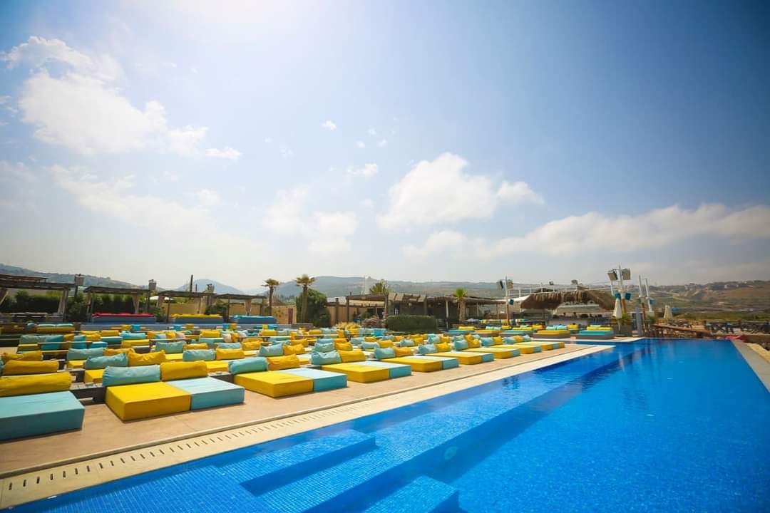 Iris Beach House Beirut bar interior