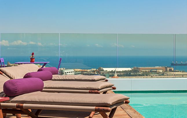 Monnot Rooftop Beirut bar interior
