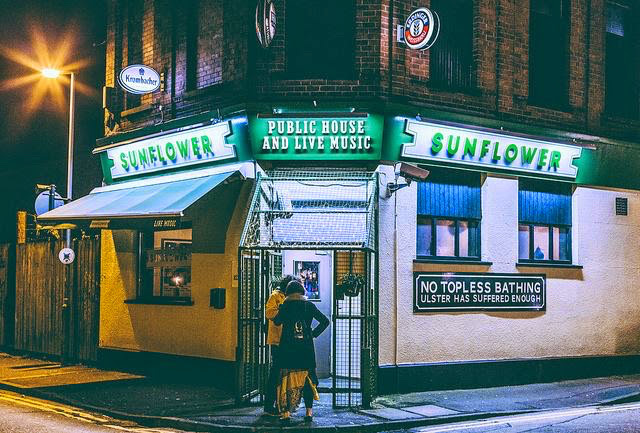 Sunflower Public House Belfast bar interior