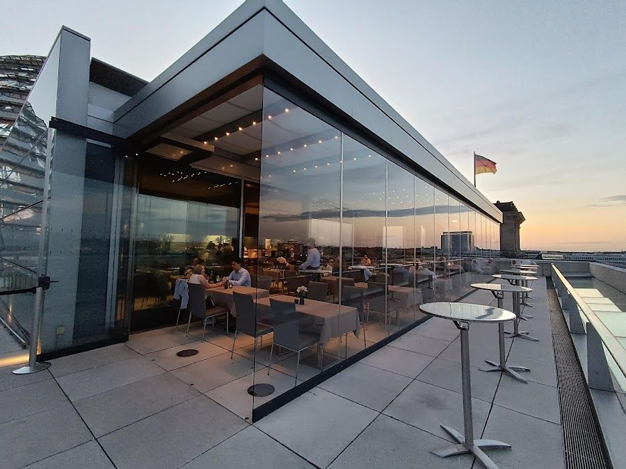 Dachgarten Restaurant Reichstag Tiergarten atmosphere