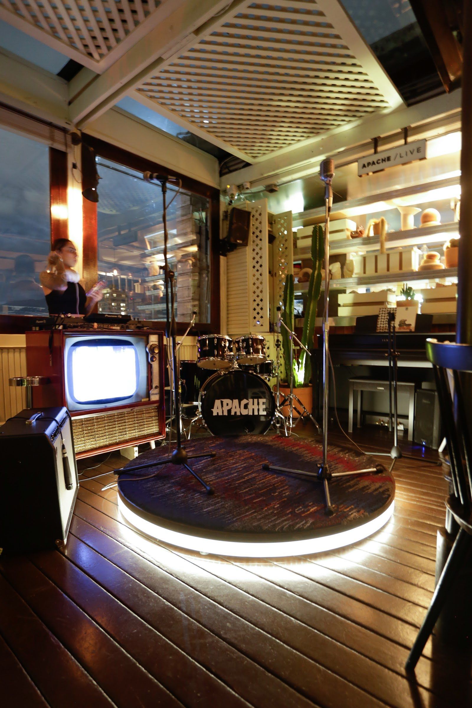 Apache Rooftop Grand Hyatt Bogota bar interior