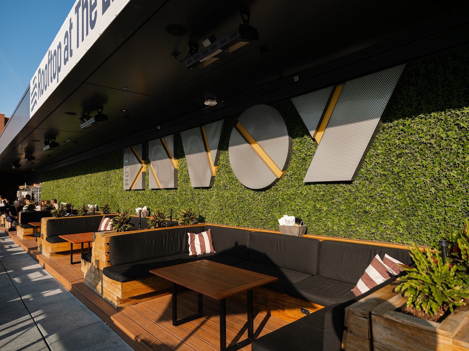 Lookout Rooftop & Bar Boston bar interior