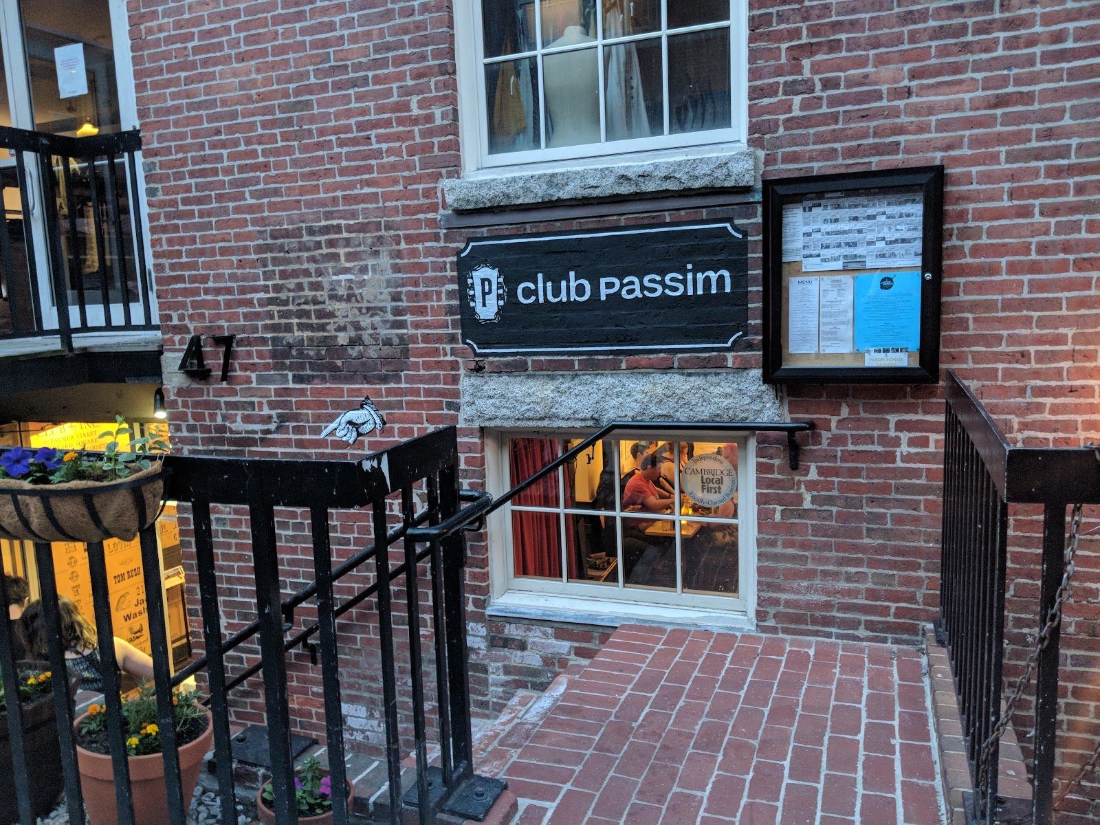 Club Passim Boston bar interior