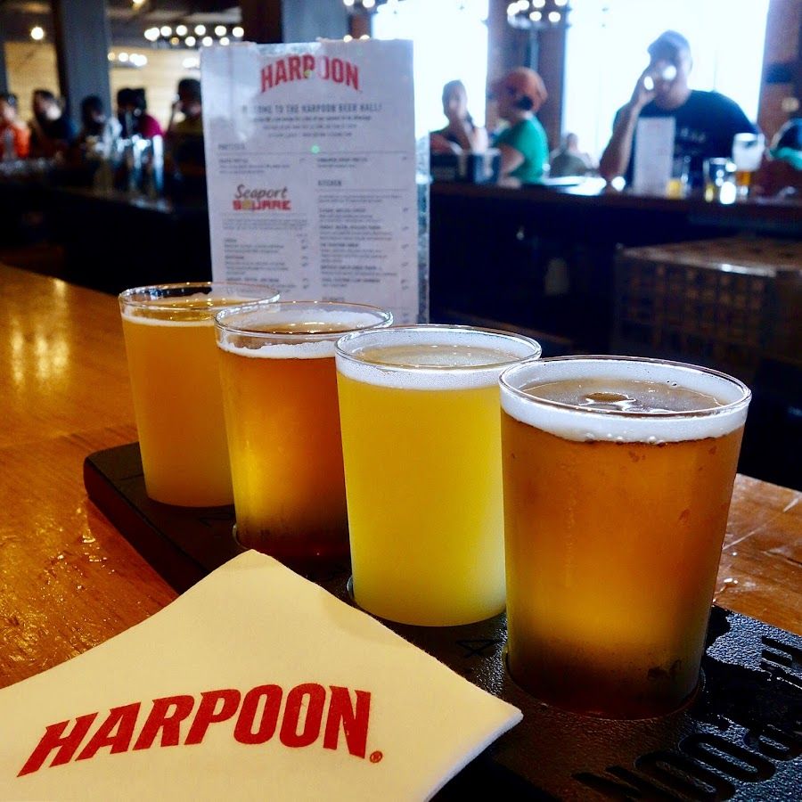Harpoon Brewery cocktail at the bar