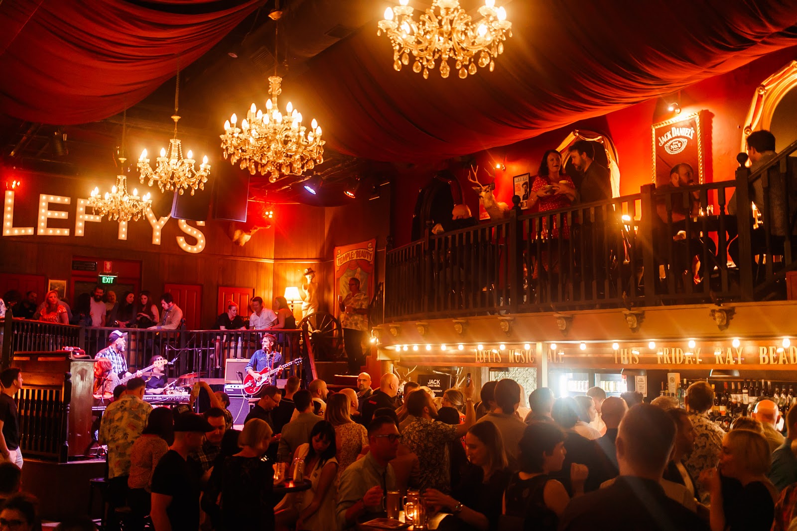 Lefty's Old Time Music Hall Brisbane bar interior