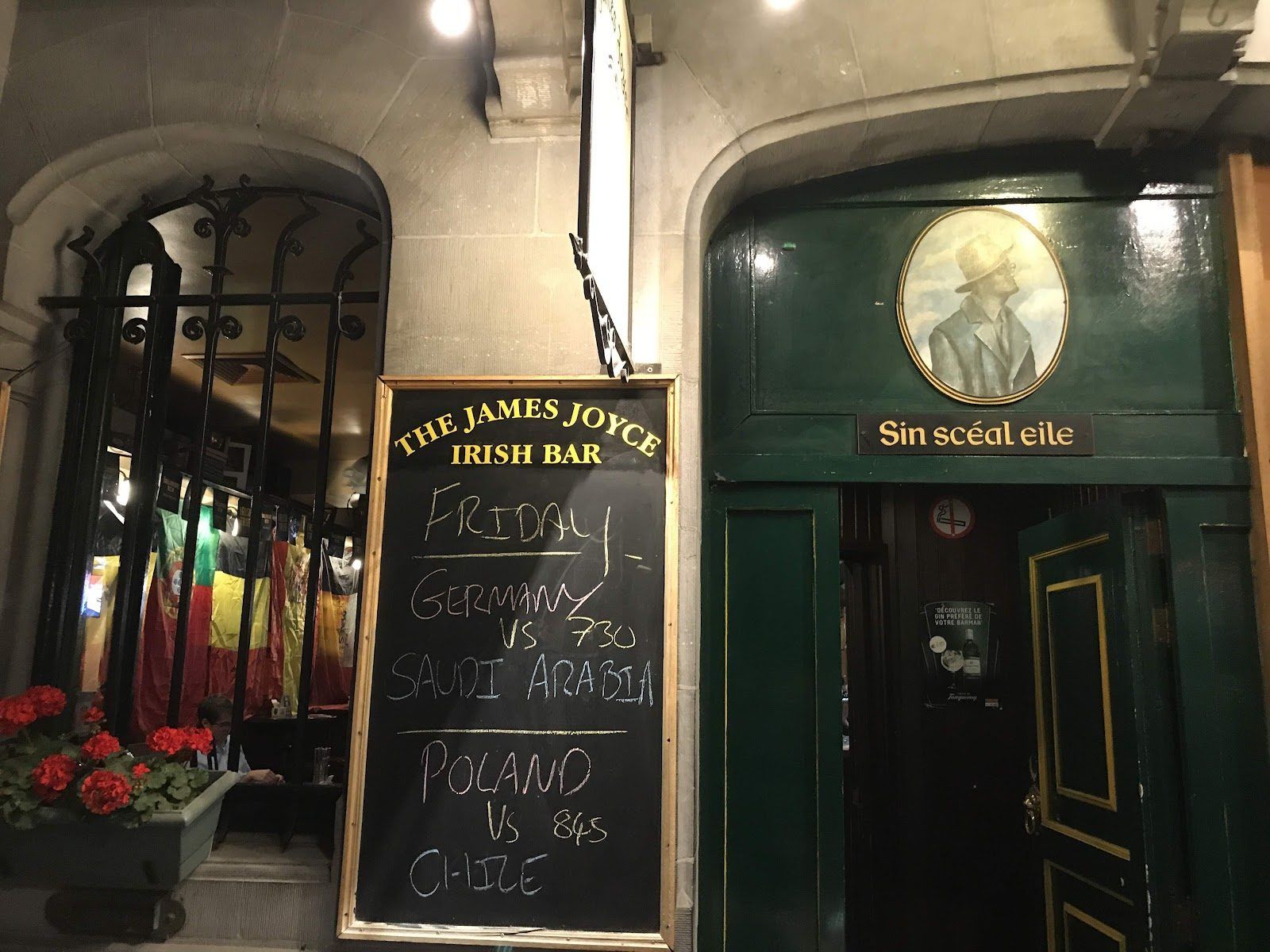 James Joyce Pub Brussels bar interior