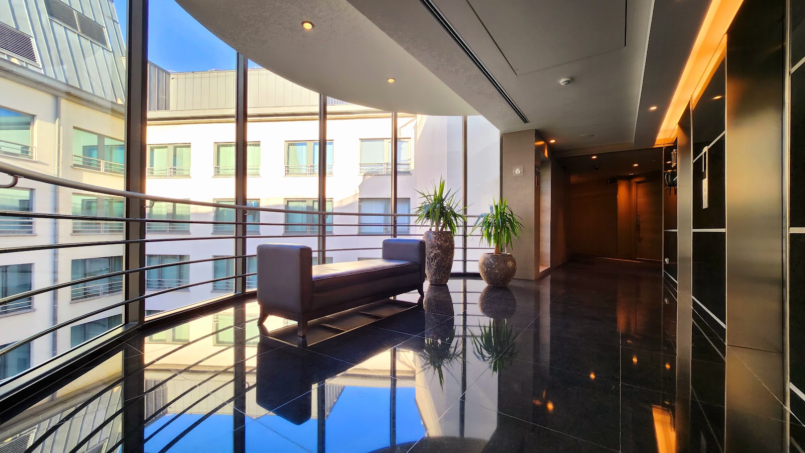 Rooftop terrace at the Sofitel Brussels
