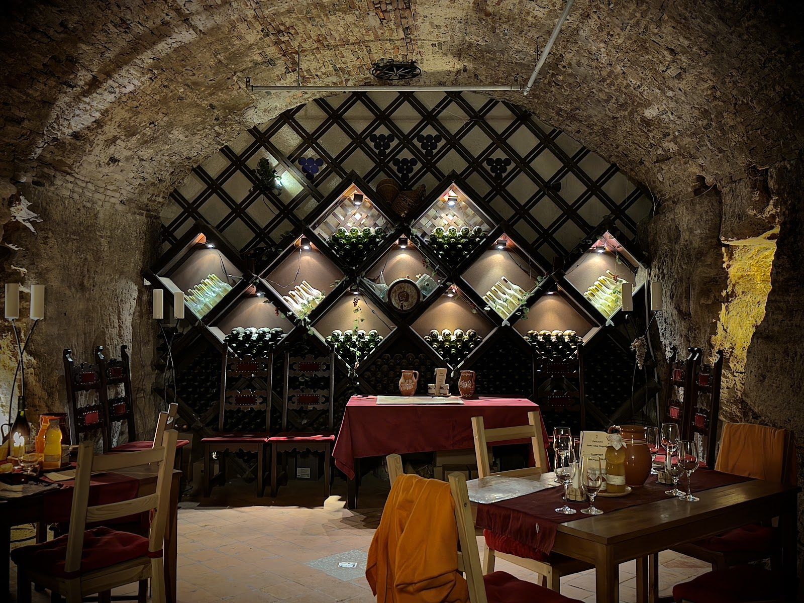 Faust Wine Cellar Budapest bar interior