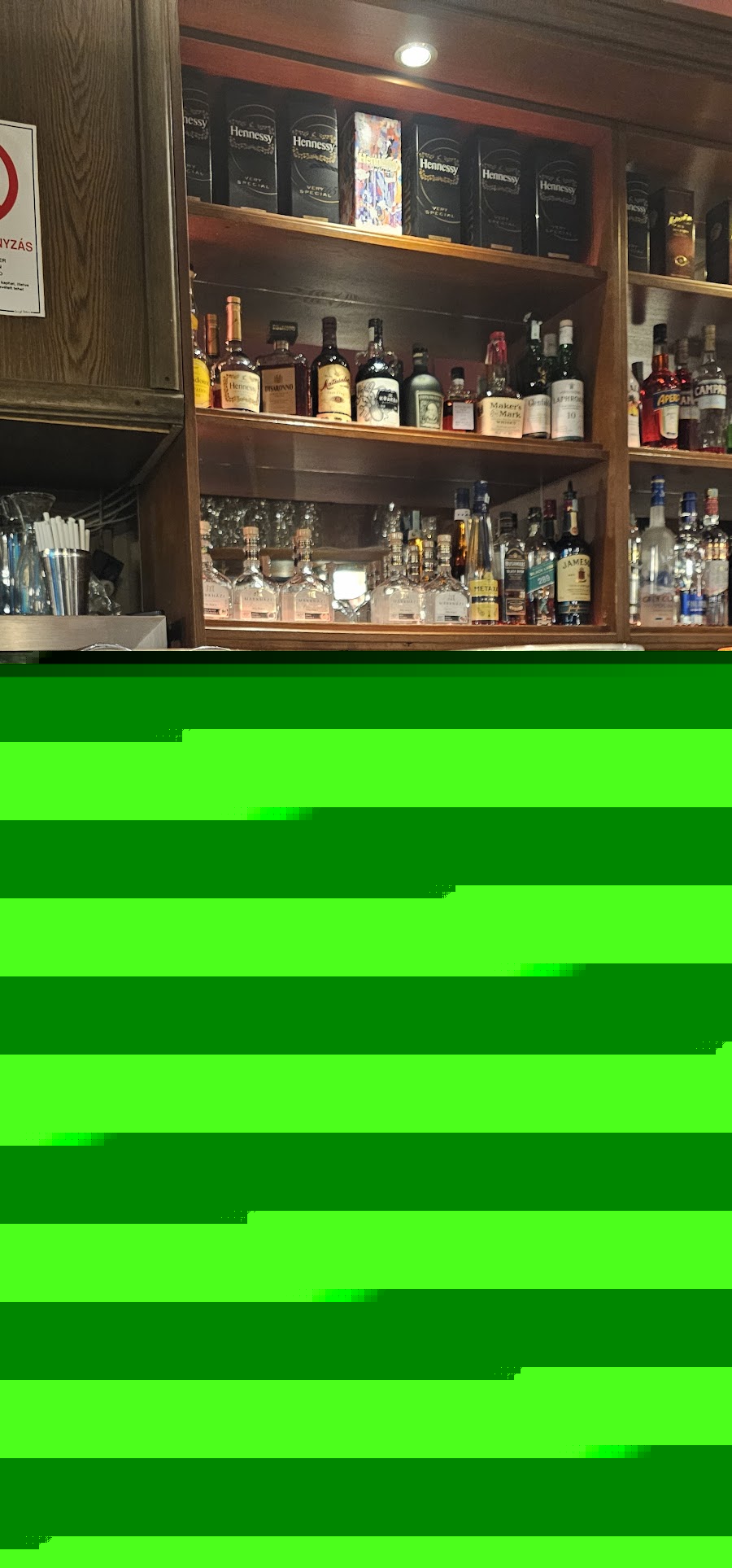 Szep Korut Bar cocktail at the bar