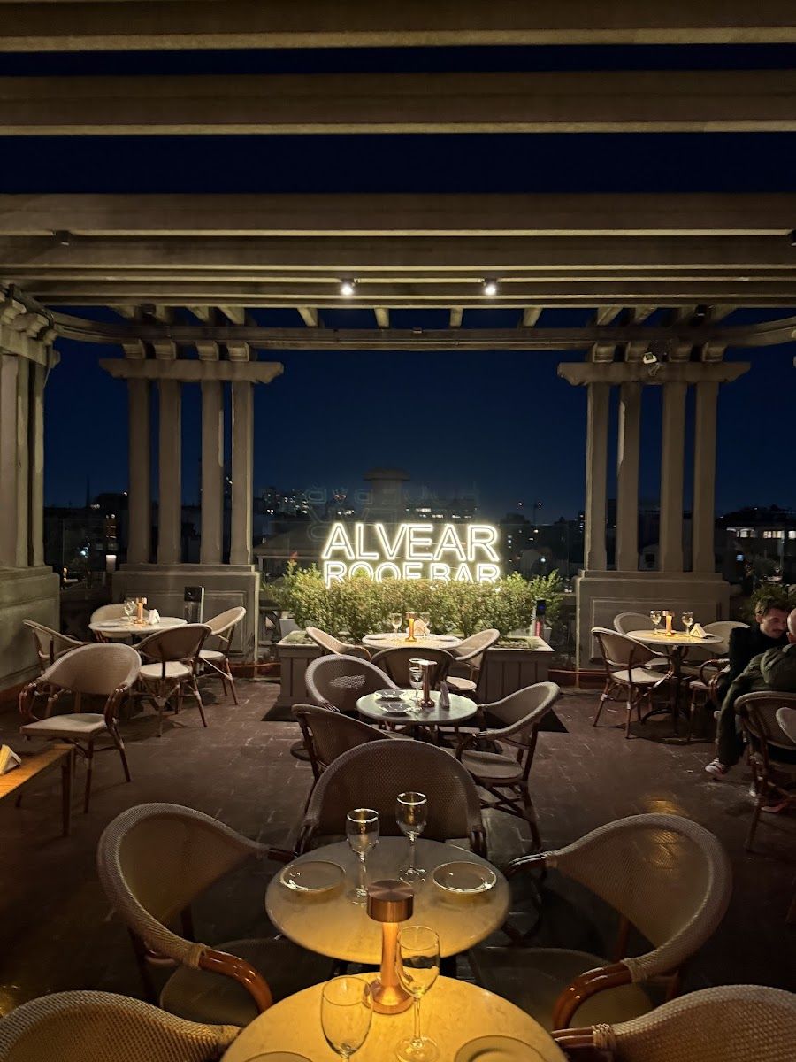 Alvear Roof Bar cocktail at the bar