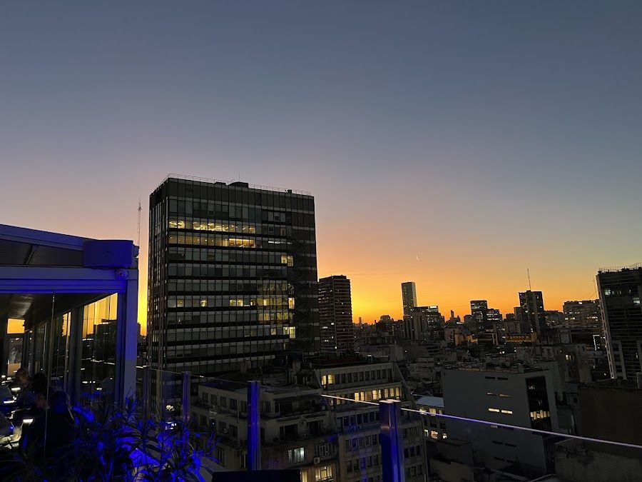Trade Sky Bar cocktail at the bar