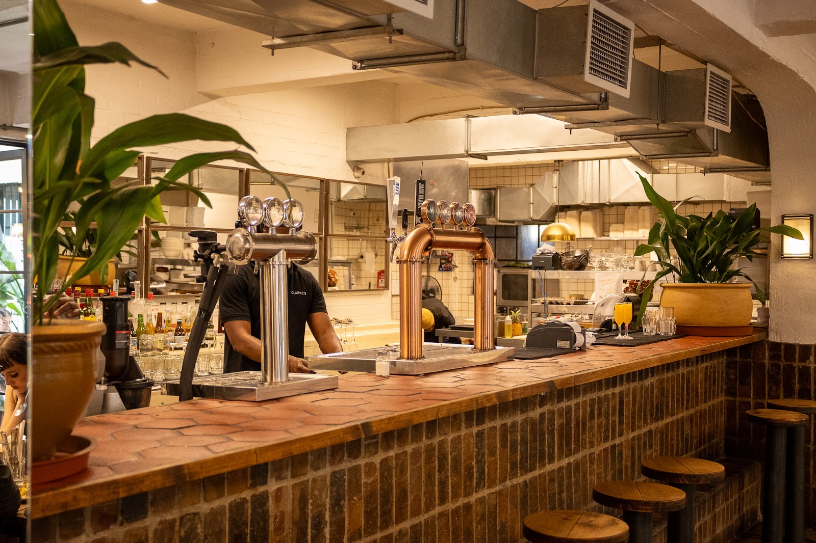 Clarke's Bar and Dining Room interior on Bree Street, Cape Town