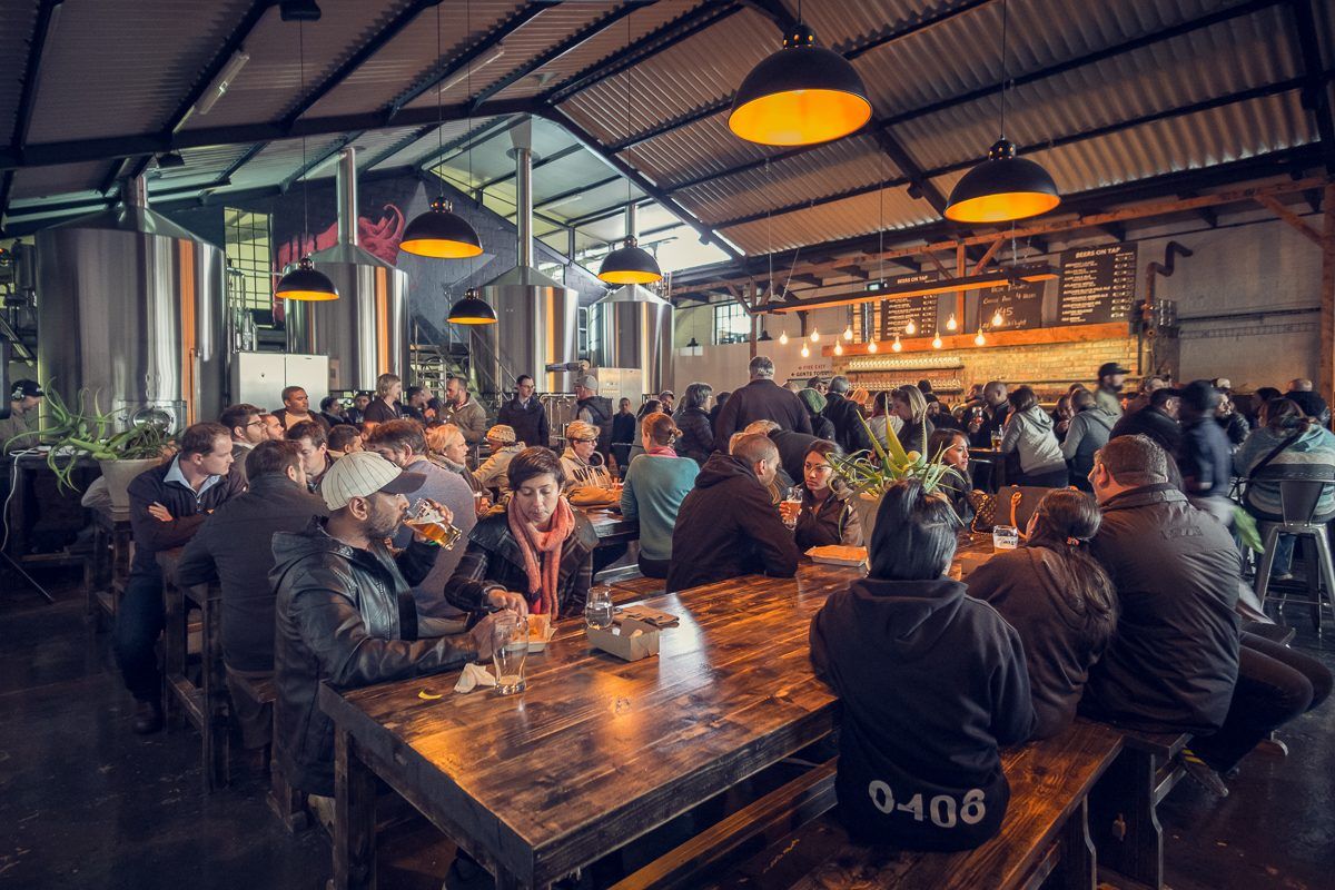 Jack Black's Brewing Tap Room Cape Town bar interior