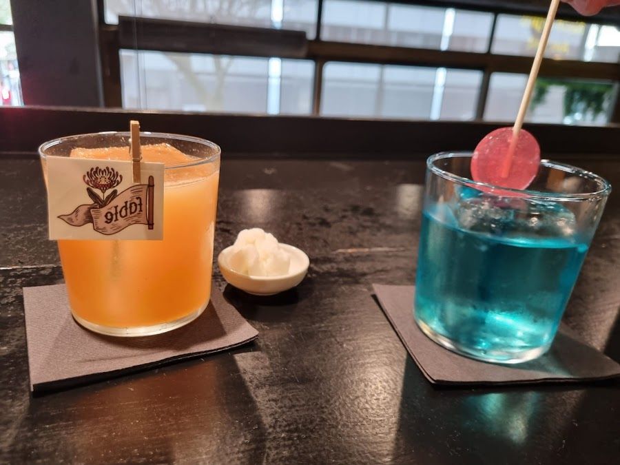 Marigold Cocktail Bar cocktail at the bar