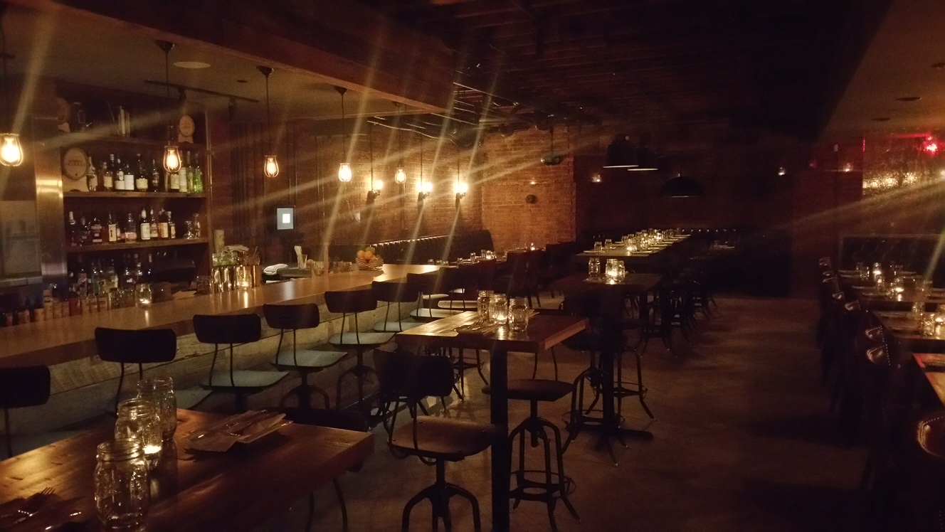 The Cellar at Duckworth's Charlotte bar interior