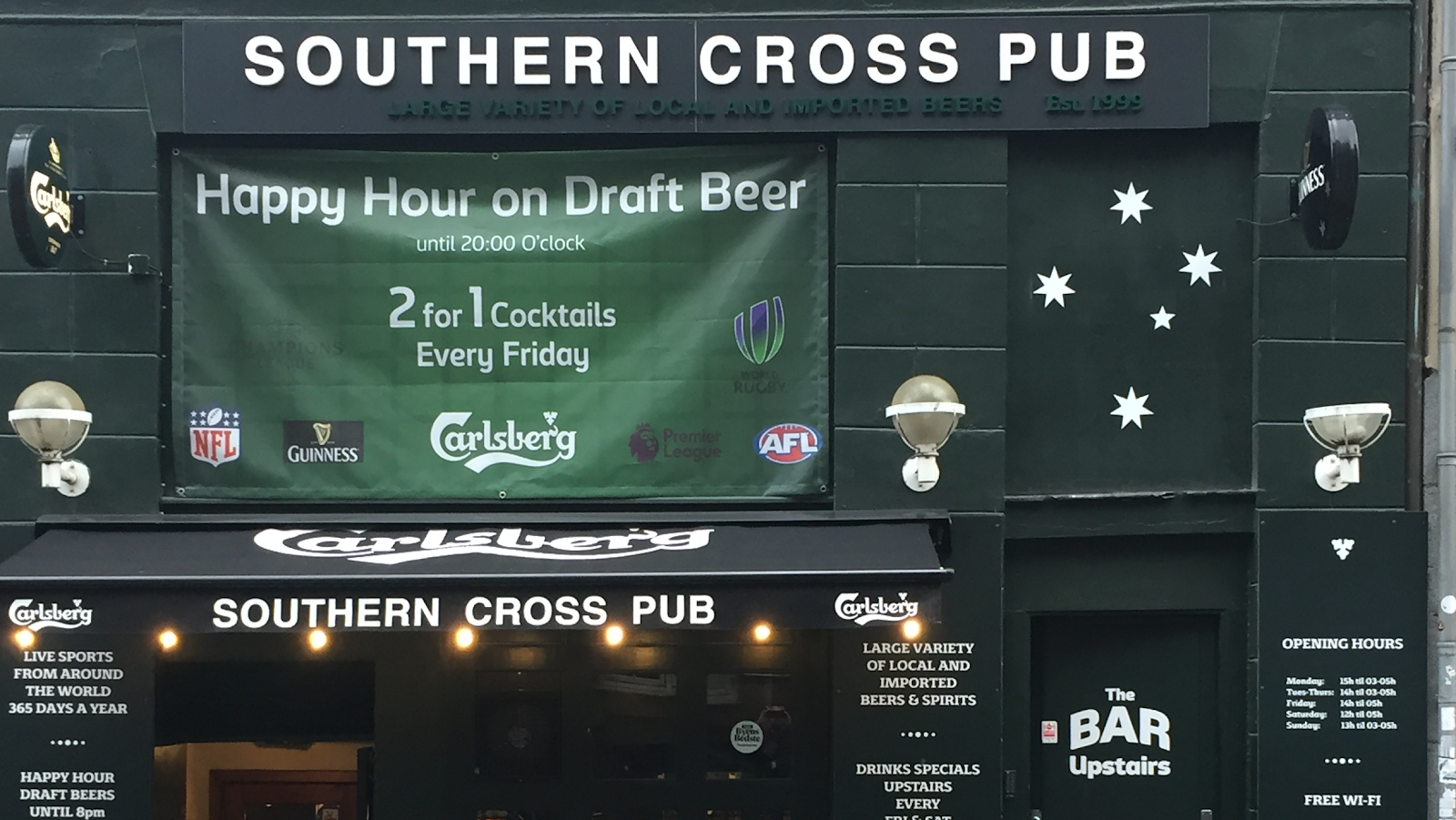 Southern Cross Pub interior