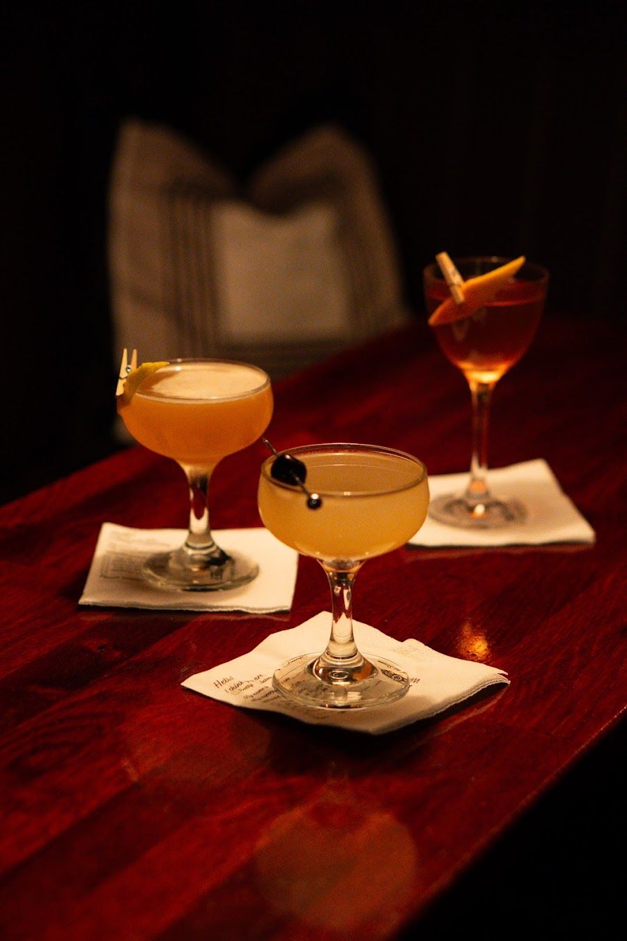 Strom cocktail at the bar
